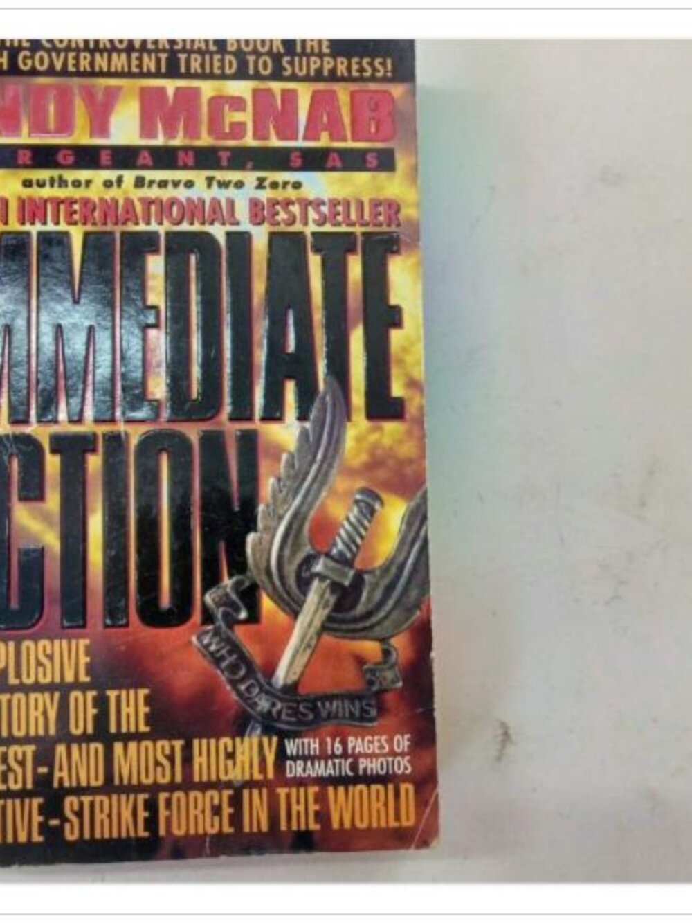 Immediate Action Sergeant SAS Memoir Bantam Books 1996 PB